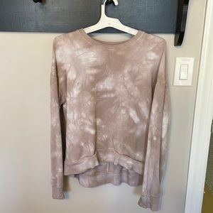 Beige tie dye pullover from Target’s all in motion brand.